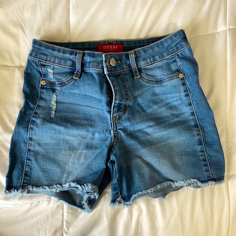 Guess Jean Distressed Shorts